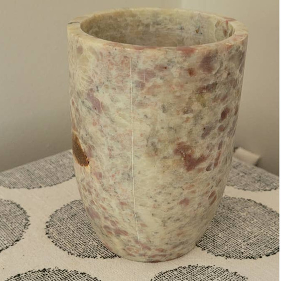 Vintage Marble Small Vase 4" Tall - Picture 3 of 6